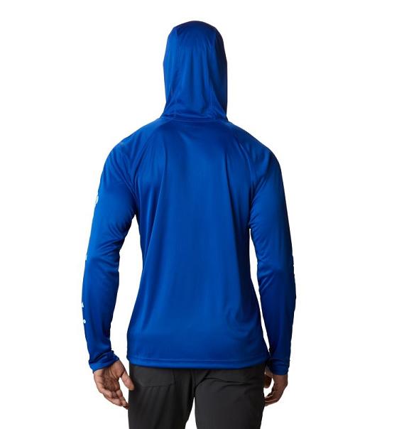 Columbia Fork Stream Hoodies Azul Blue For Men's NZ78604 New Zealand